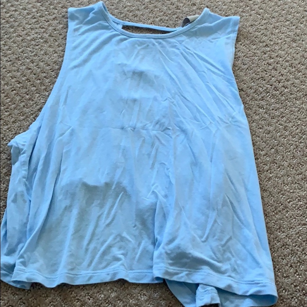 Forever 21 Blue Crop Tank XS